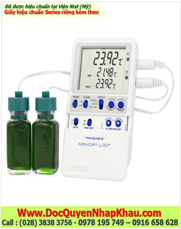 Nhiệt kế Vaccine Monitoring –50.00 đến 70.00°C, 6441 Memory-Loc™ Traceable® Datalogger